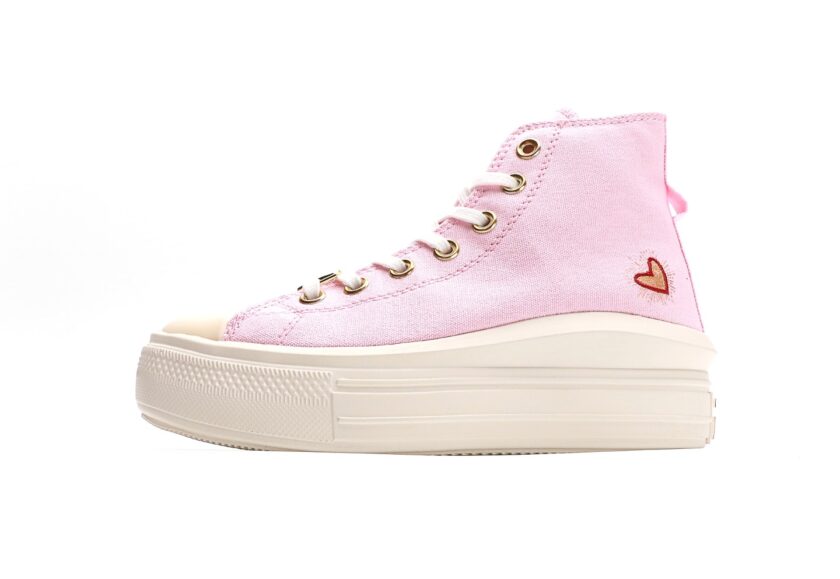 Chuck Taylor Move Platform High Hearts Pink