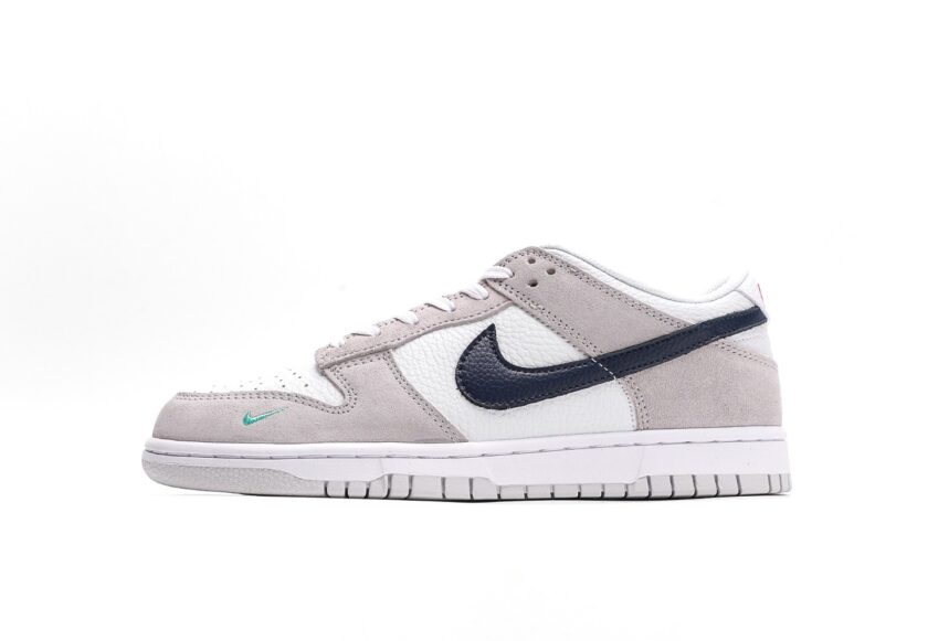 Dunk Low "Grey/Navy" Mini Swoosh