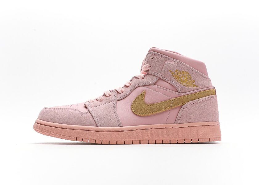 Air Jordan 1 Mid Coral Gold