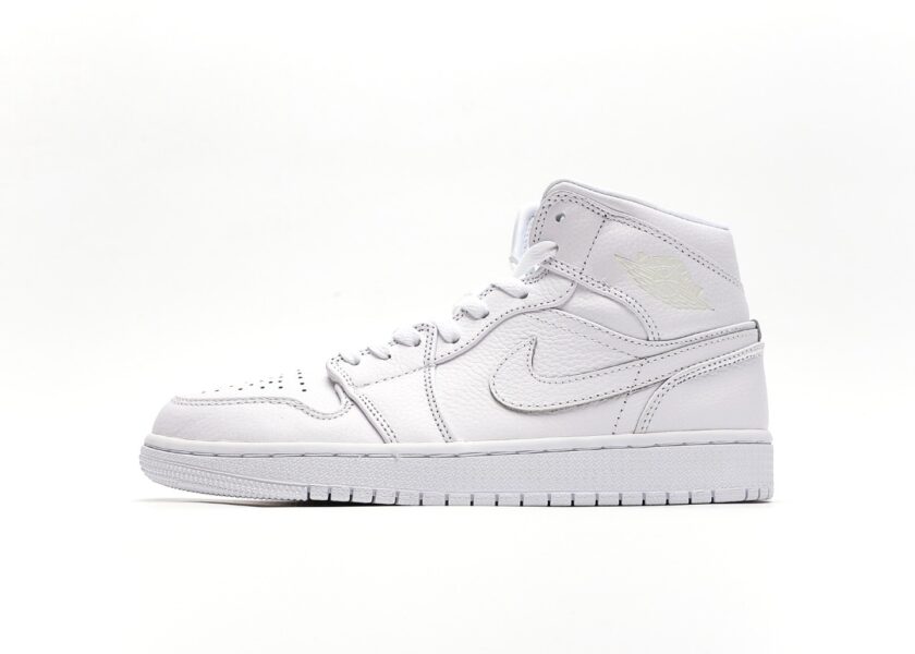 Air Jordan 1 Mid Triple White