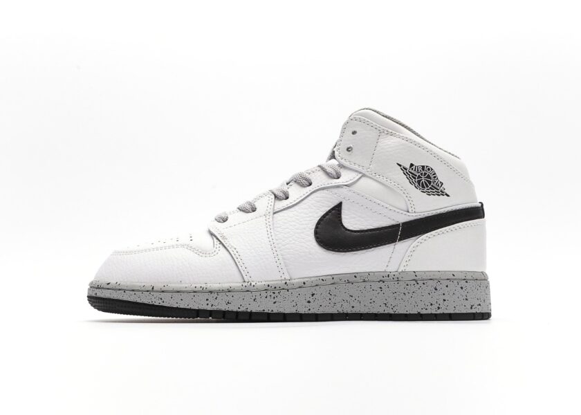 Air Jordan 1 Mid White Cement