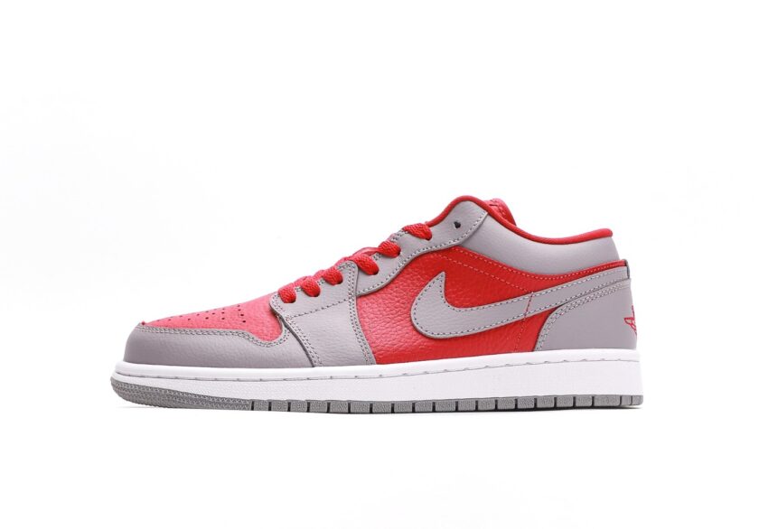 Air Jordan 1 Low SE Split Gym Red Cement Grey Black