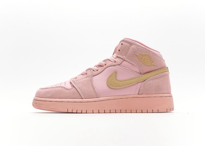 Air Jordan 1 Mid Coral Gold