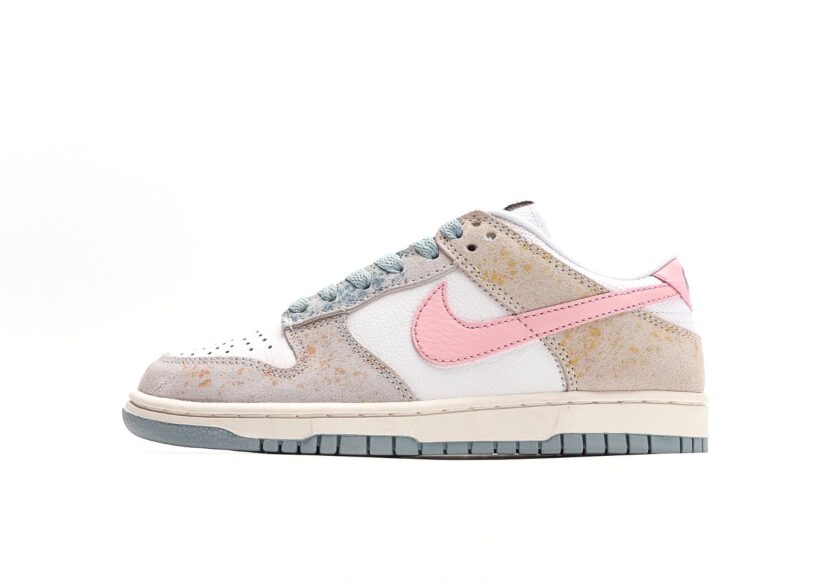 Dunk Low Pink Blue Gold Fade