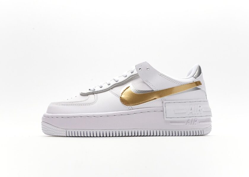 Air Force 1 Shadow Gold Silver