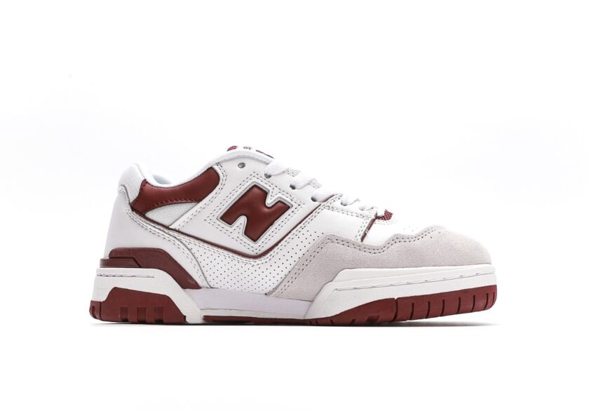 New Balance 550 Sea Salt Burgundy - Image 2