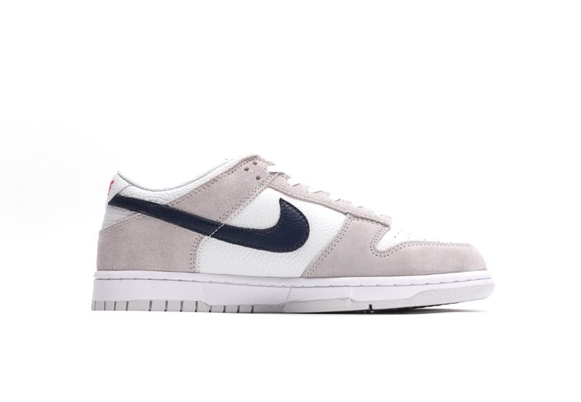 Dunk Low "Grey/Navy" Mini Swoosh - Image 2