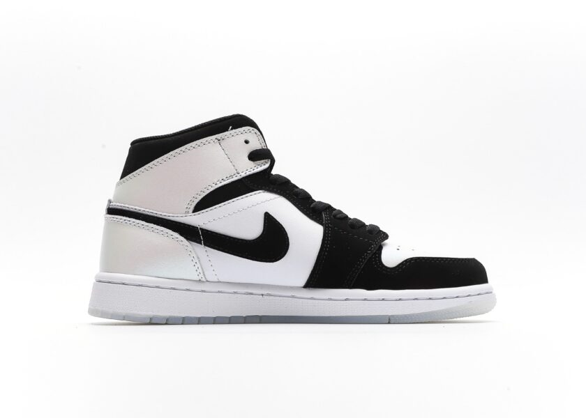 Air Jordan 1 Mid White Black Diamond - Image 2