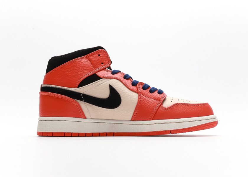 Air Jordan 1 Mid Team Orange - Image 2