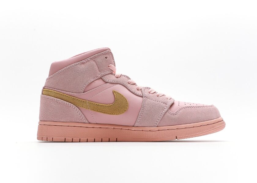 Air Jordan 1 Mid Coral Gold - Image 2