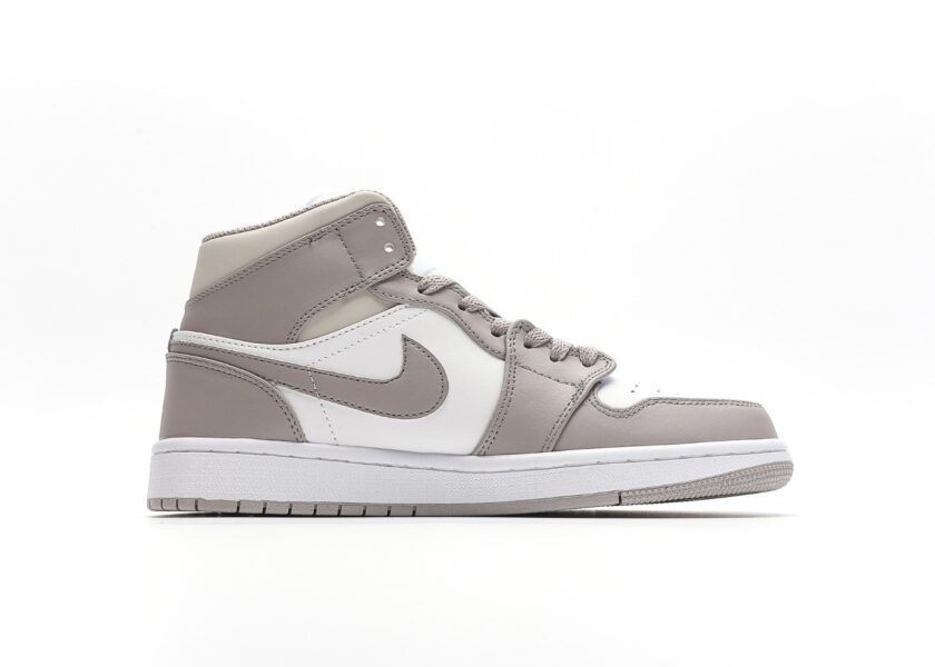 Air Jordan 1 Mid Linen White - Image 2