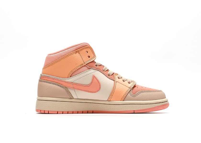 Air Jordan 1 Mid Apricot Orange - Image 2