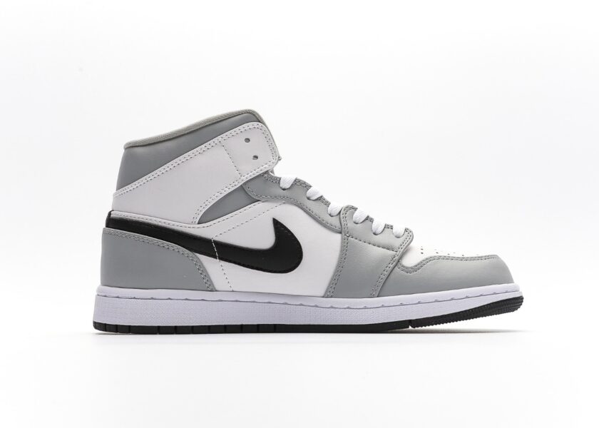 Air Jordan 1 Mid Light Smoke Grey - Image 2