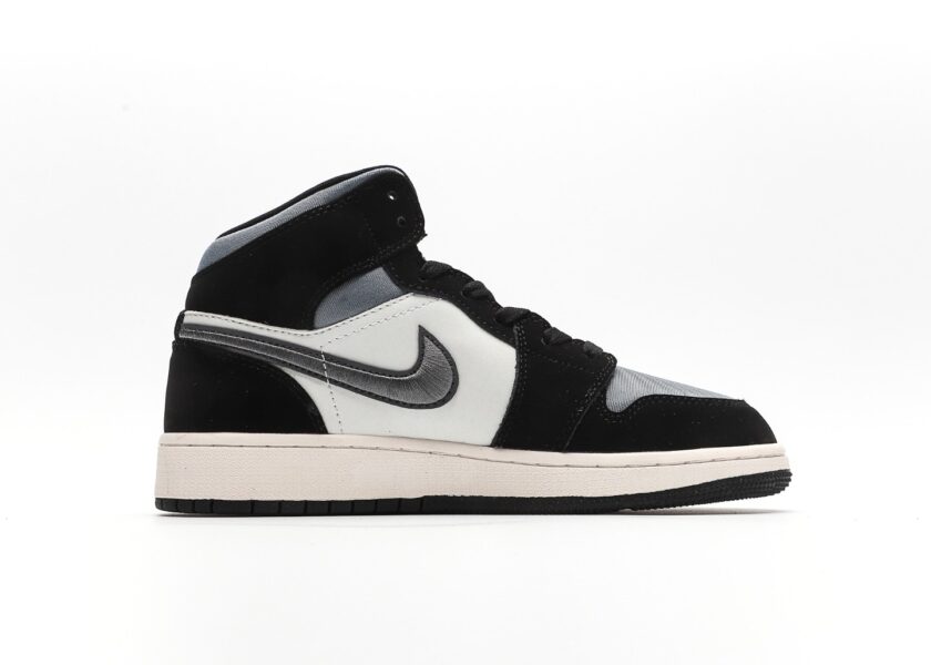 Air Jordan 1 Mid Satin Grey Toe - Image 2