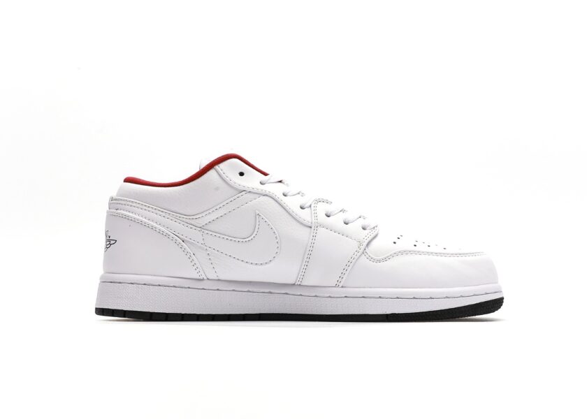 Air Jordan 1 Low White Red Black - Image 2