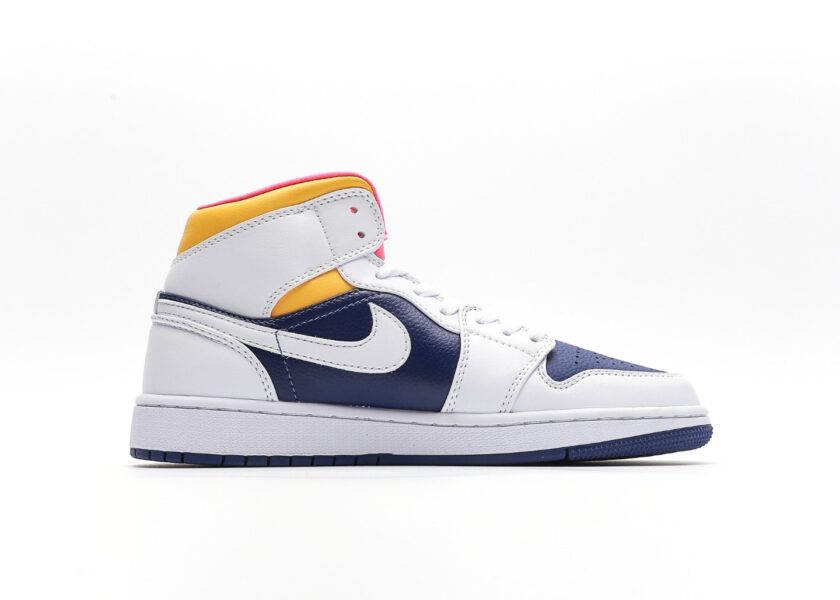 Air Jordan 1 Mid Royal Blue Laser Orange - Image 2