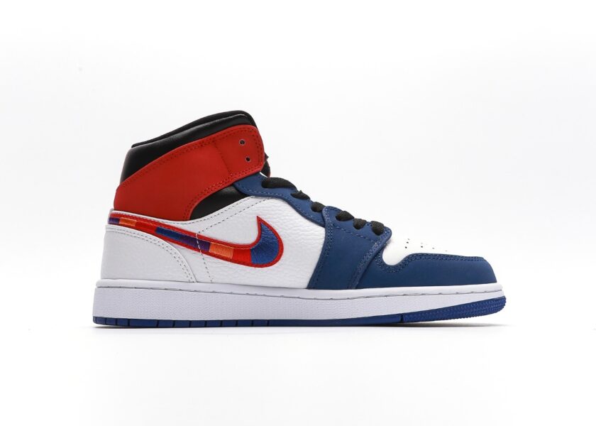 Air Jordan 1 Mid Multicolor Swoosh - Image 2