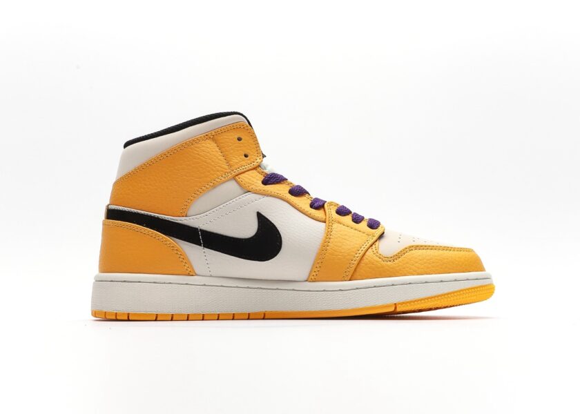 Air Jordan 1 Mid Lakers - Image 2