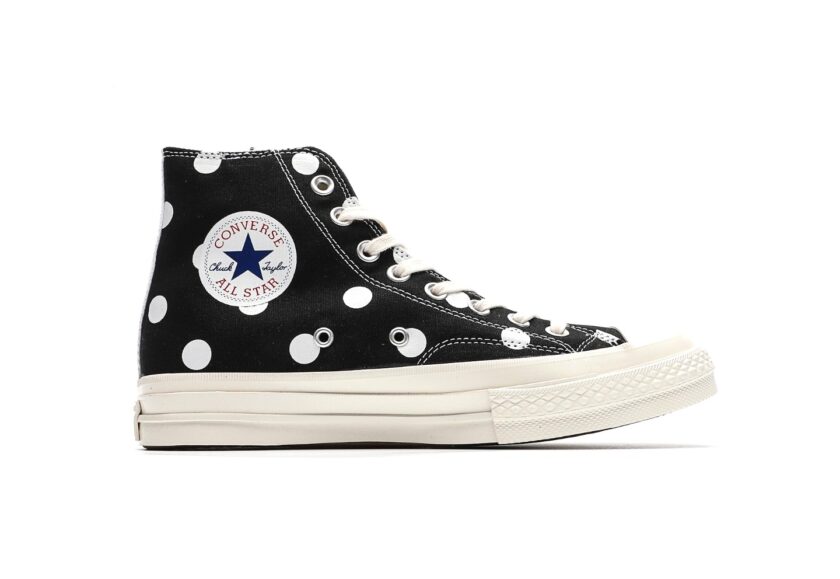 Comme des Garçons x Chuck Taylor All Star 70 Hi 'Black Polka Dot' - Image 2