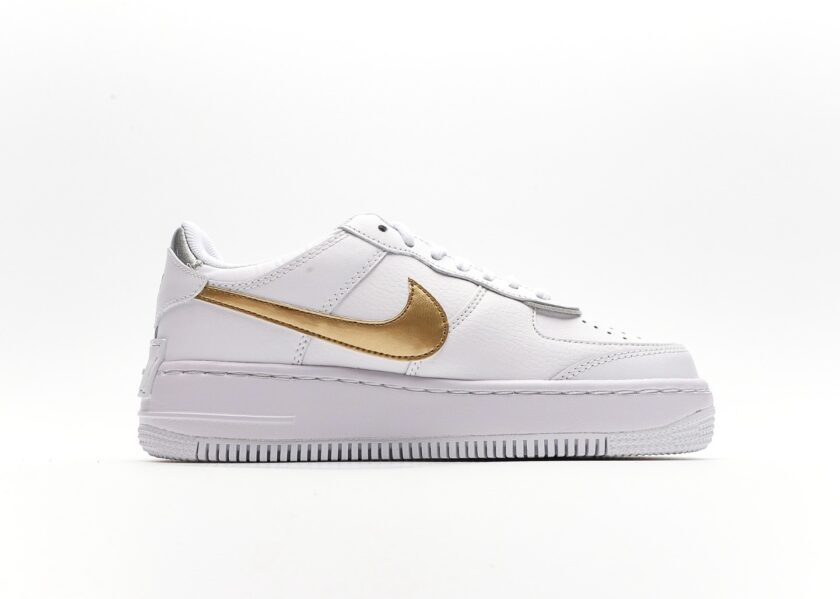 Air Force 1 Shadow Gold Silver - Image 2