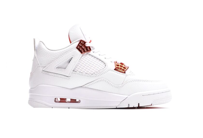 Air Jordan 4 White Metallic Orange [PK GOD] - Image 2