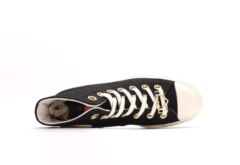 Chuck Taylor All Star Lift Platform Hearts in Black Egret - Image 3