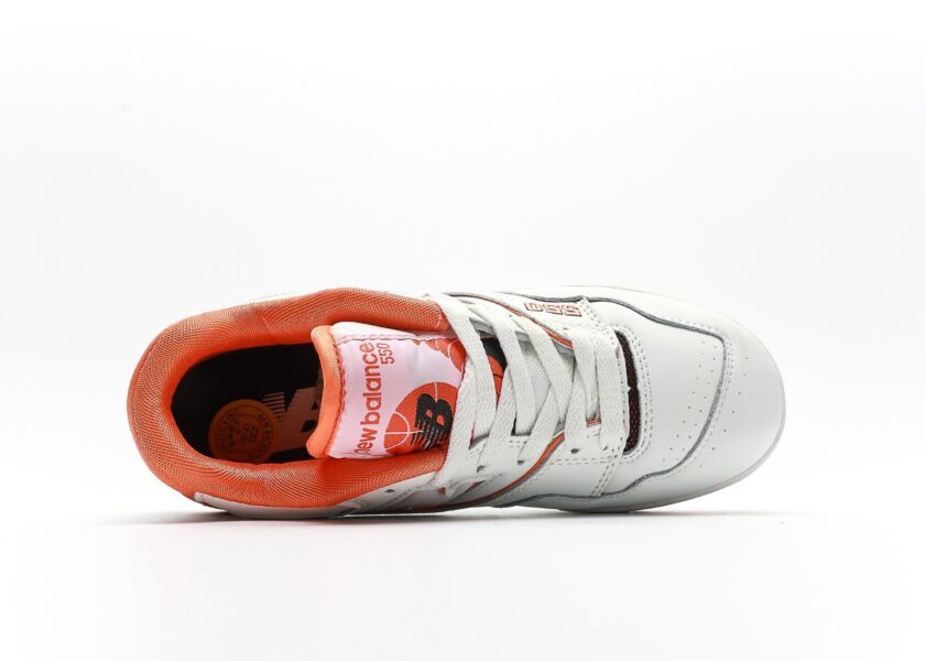 New Balance 550 White Orange - Image 3