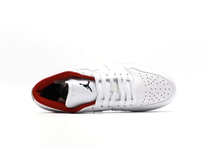 Air Jordan 1 Low White Red Black - Image 3