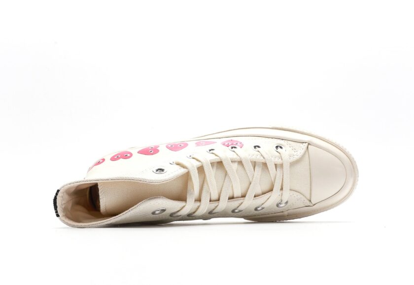 Comme des Garçons Play x Converse Chuck 70 Hi Top 'Multi Heart' - Image 3