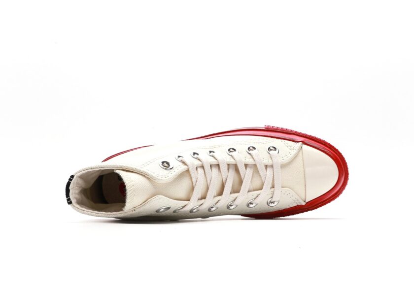 Comme Des Garçons Play X Chuck 70 High 'Pristine Red' - Image 3