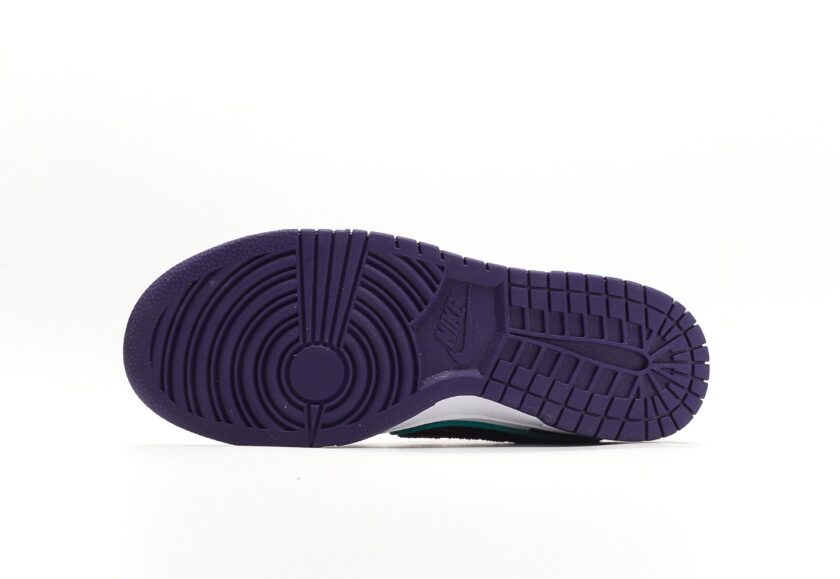 Dunk Low Chenille Swoosh Purple White - Image 4