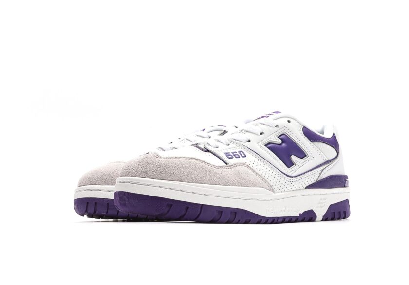 New Balance 550 White Purple - Image 5