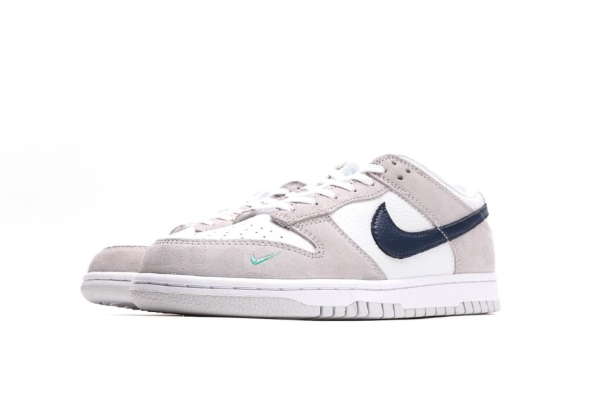 Dunk Low "Grey/Navy" Mini Swoosh - Image 5