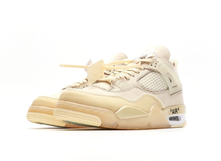 Air Jordan 4 Retro SP x OFF-WHITE Sail [PK GOD] - Image 5