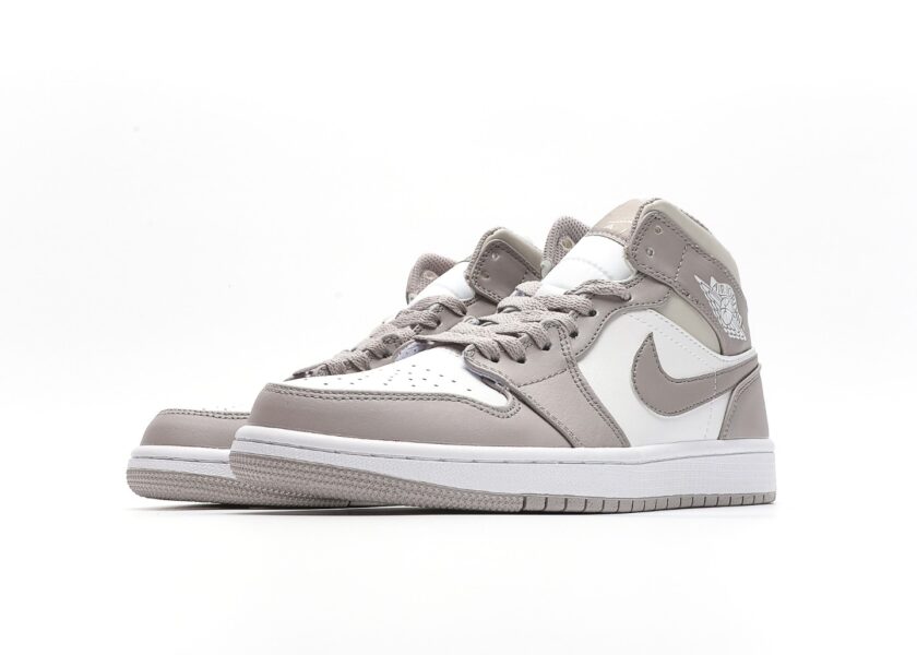 Air Jordan 1 Mid Linen White - Image 5