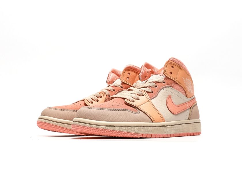 Air Jordan 1 Mid Apricot Orange - Image 5