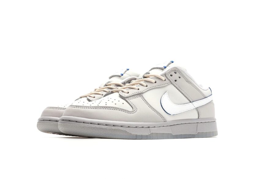 Dunk Low Premium Leather Grey White - Image 5