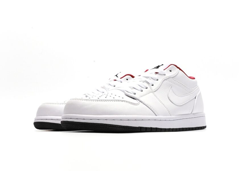 Air Jordan 1 Low White Red Black - Image 5