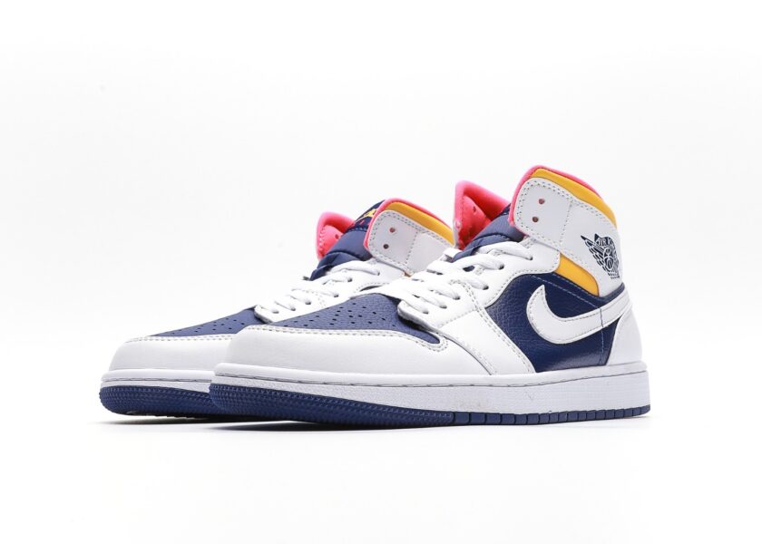 Air Jordan 1 Mid Royal Blue Laser Orange - Image 5