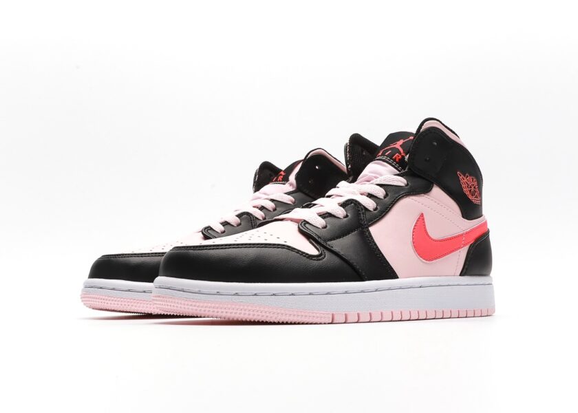 Air Jordan 1 Mid GS Pink Crimson - Image 5