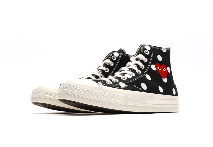 Comme des Garçons x Chuck Taylor All Star 70 Hi 'Black Polka Dot' - Image 5