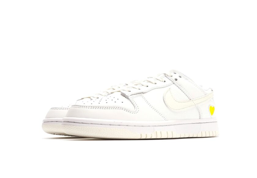 Dunk Low White Yellow Heart - Image 5