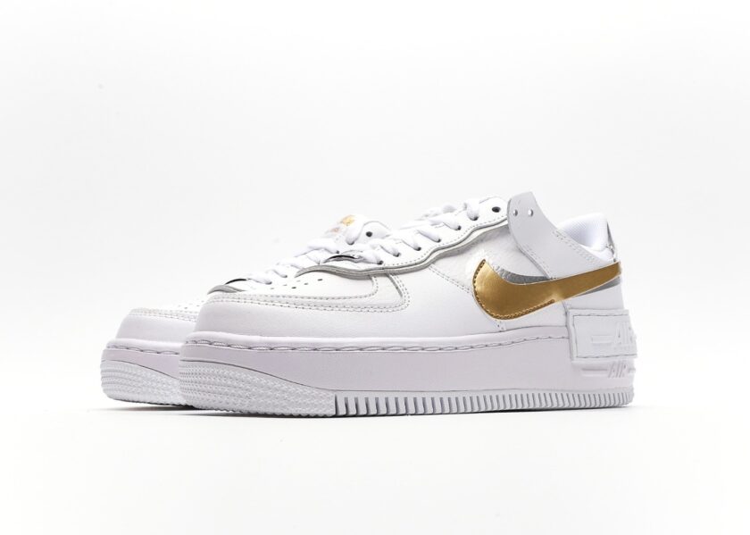 Air Force 1 Shadow Gold Silver - Image 5