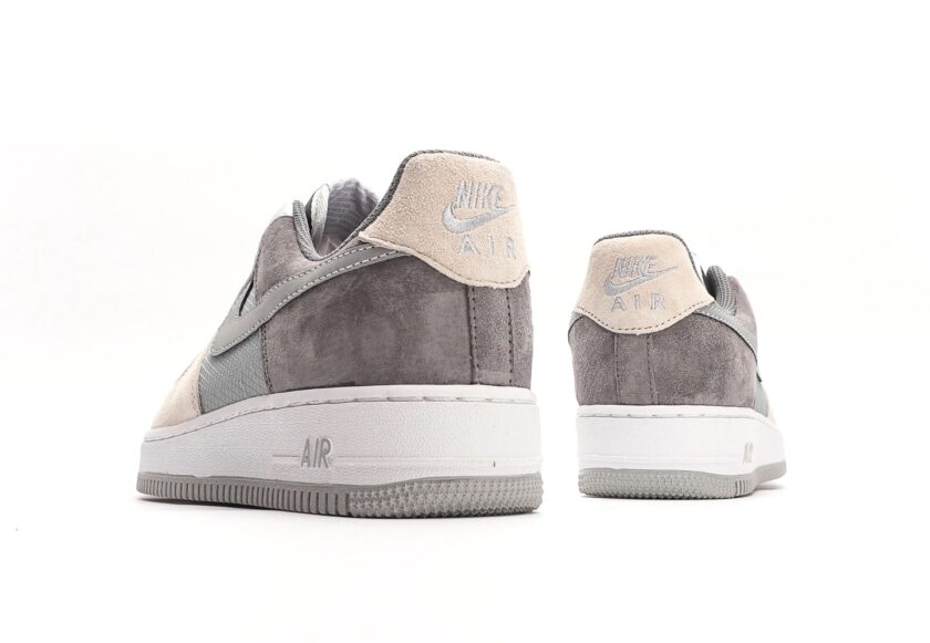 Custom Air Force 1 Low Dark Grey White Light Grey - Image 6