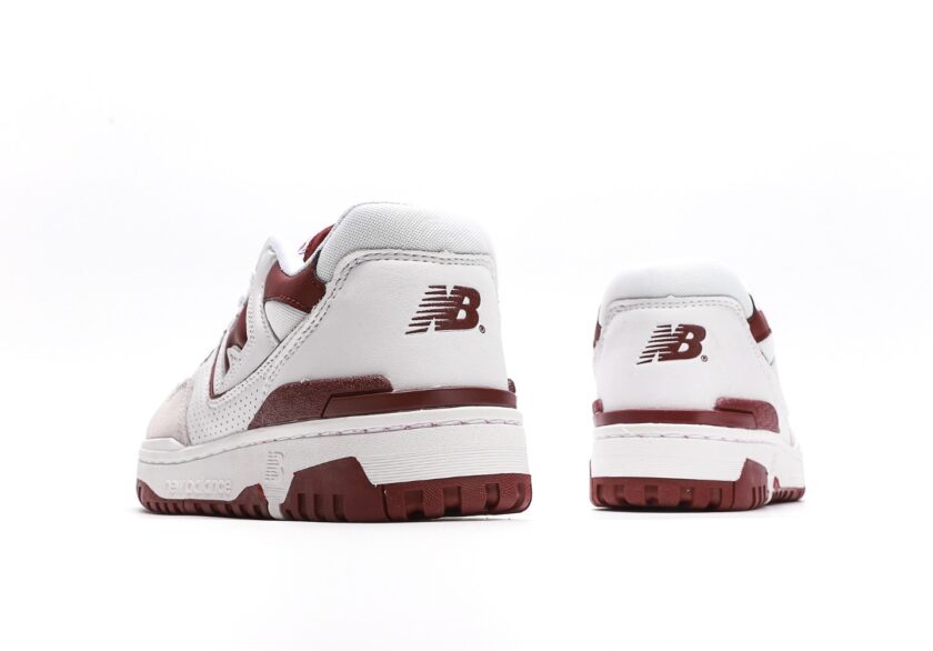 New Balance 550 Sea Salt Burgundy - Image 6