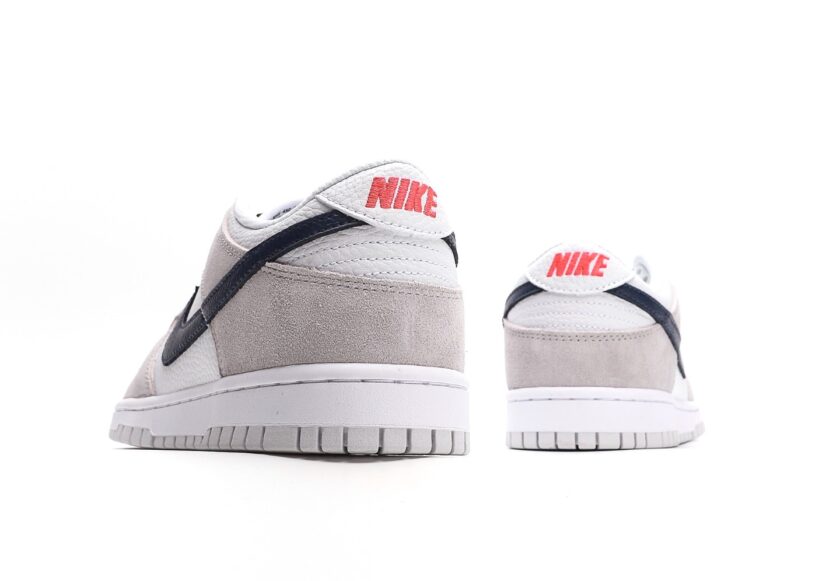 Dunk Low "Grey/Navy" Mini Swoosh - Image 6