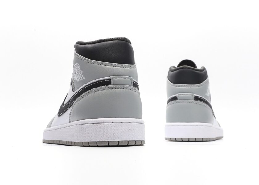 Air Jordan 1 Mid Light Smoke Grey - Image 5