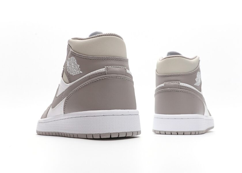 Air Jordan 1 Mid Linen White - Image 6