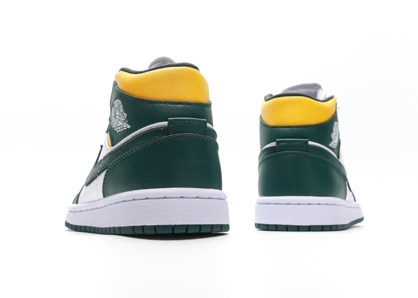 Air Jordan 1 Mid Green Yellow - Image 6