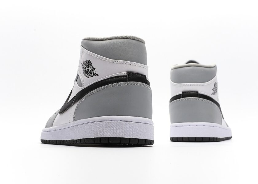 Air Jordan 1 Mid Light Smoke Grey - Image 6